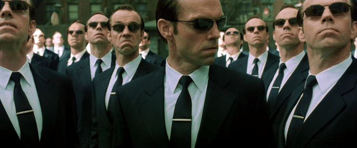 Me, me me. Me too. -Agent Smith